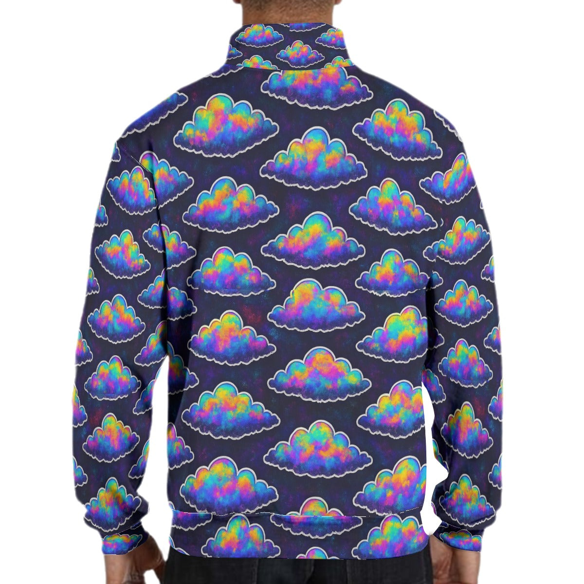 Men's Hidden Half-Zip Placket Hoodie