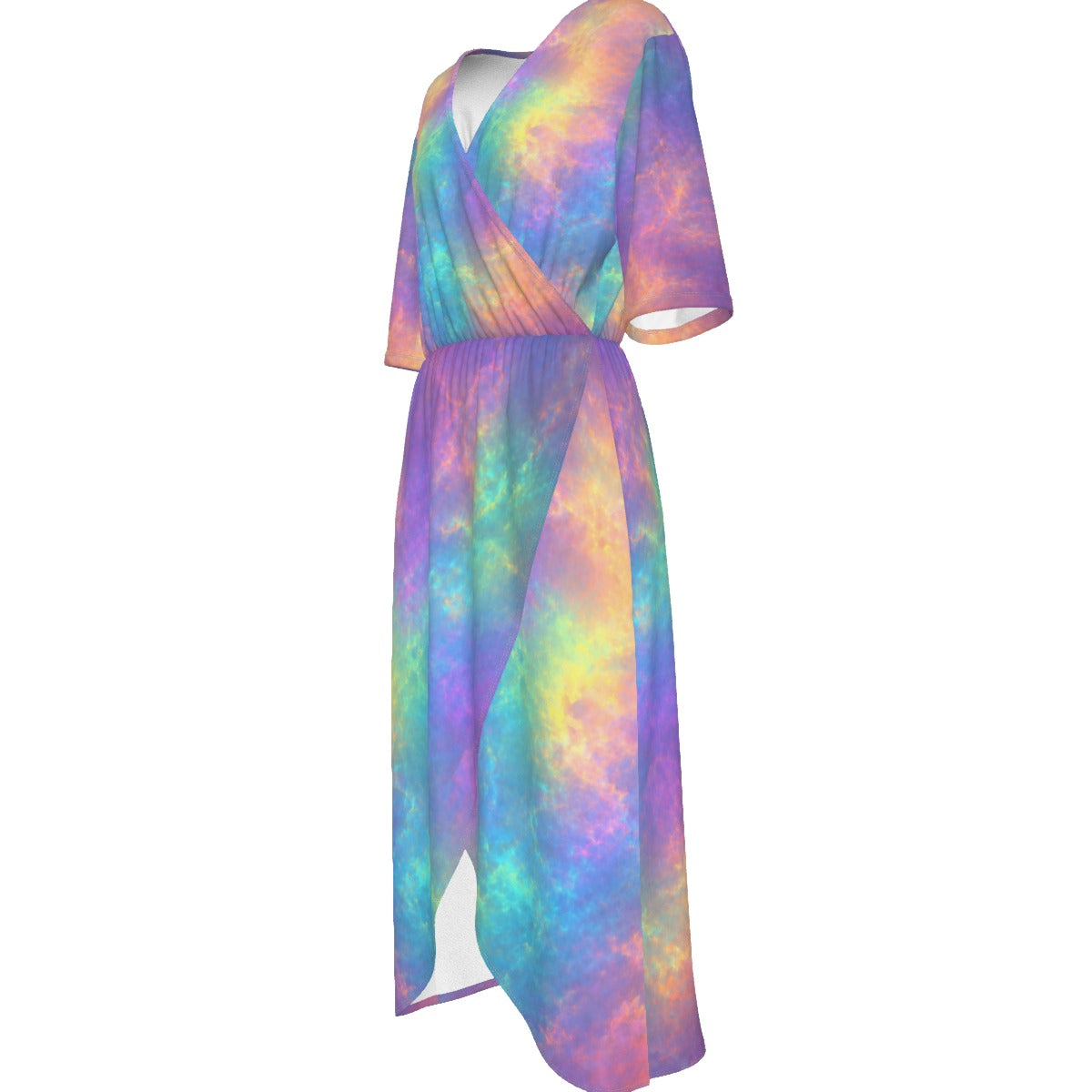 Women's Short Sleeve V-neck Dress