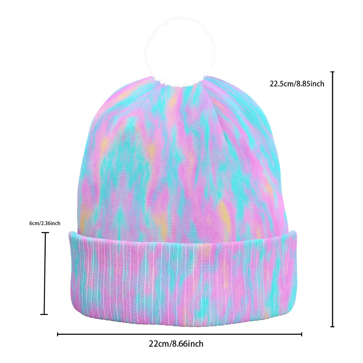 Unisex Knitted Hat With Pom-Pom