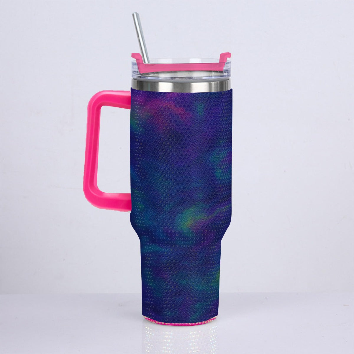 Unisex 40oz Diamond Cup With Stainless Steel Straw