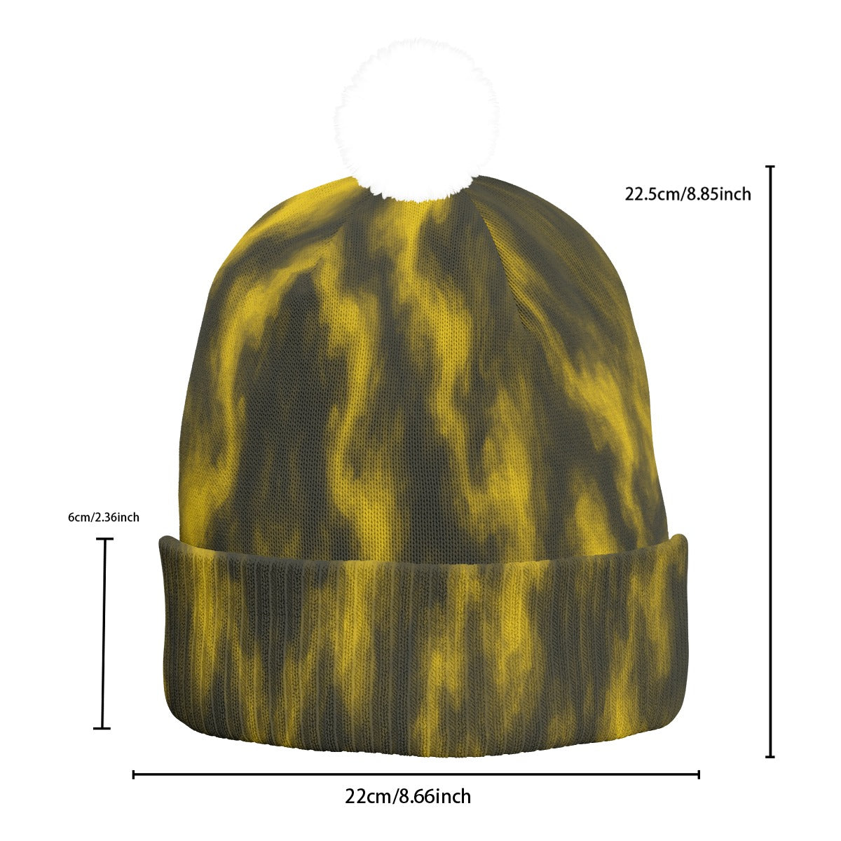 Unisex Knitted Hat With Pom-Pom