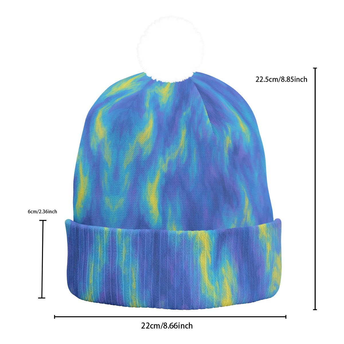 Unisex Knitted Hat With Pom-Pom