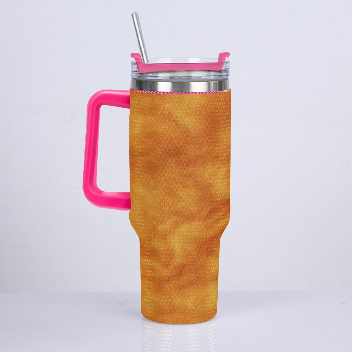 Unisex 40oz Diamond Cup With Stainless Steel Straw