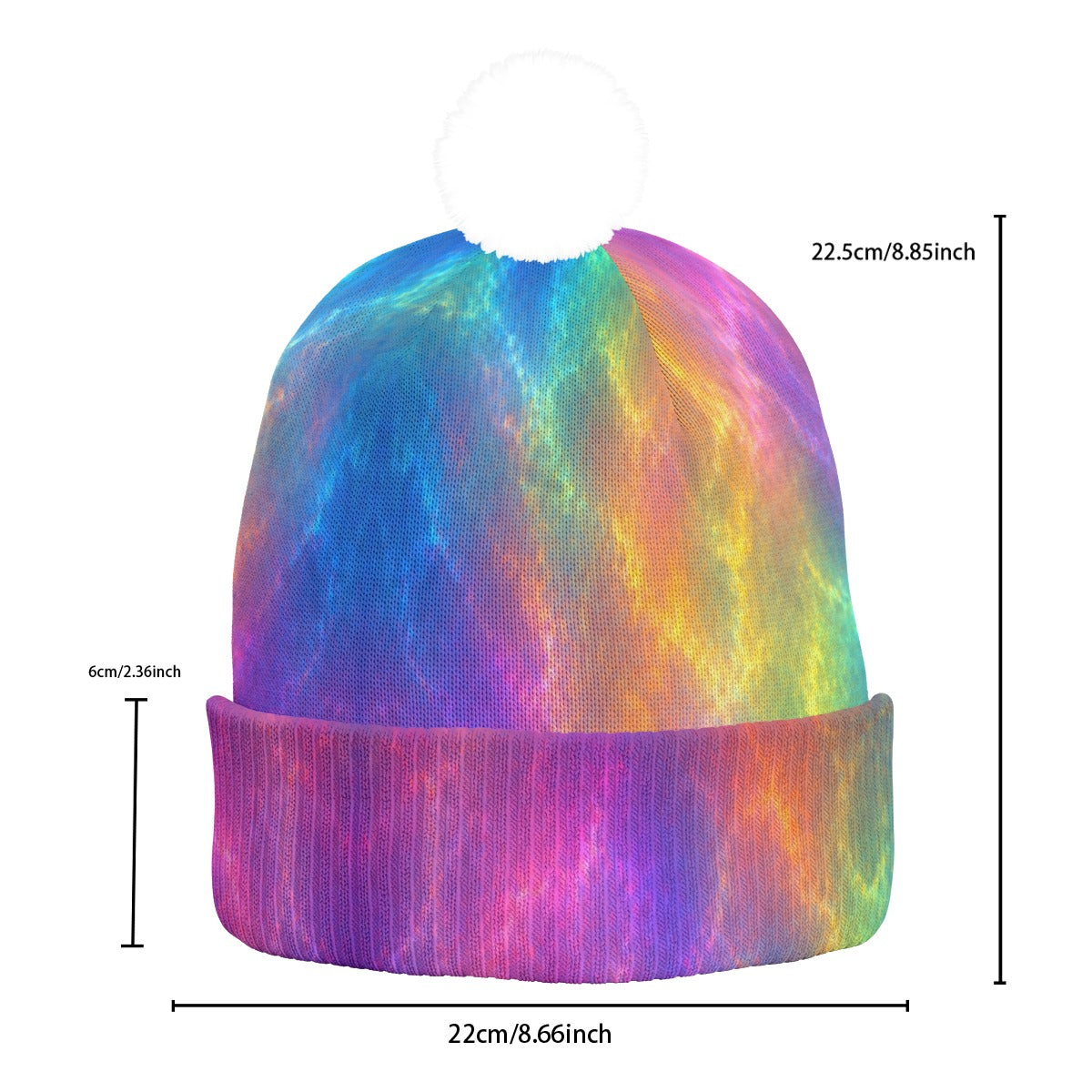 Knitted Hat With Pom-Pom