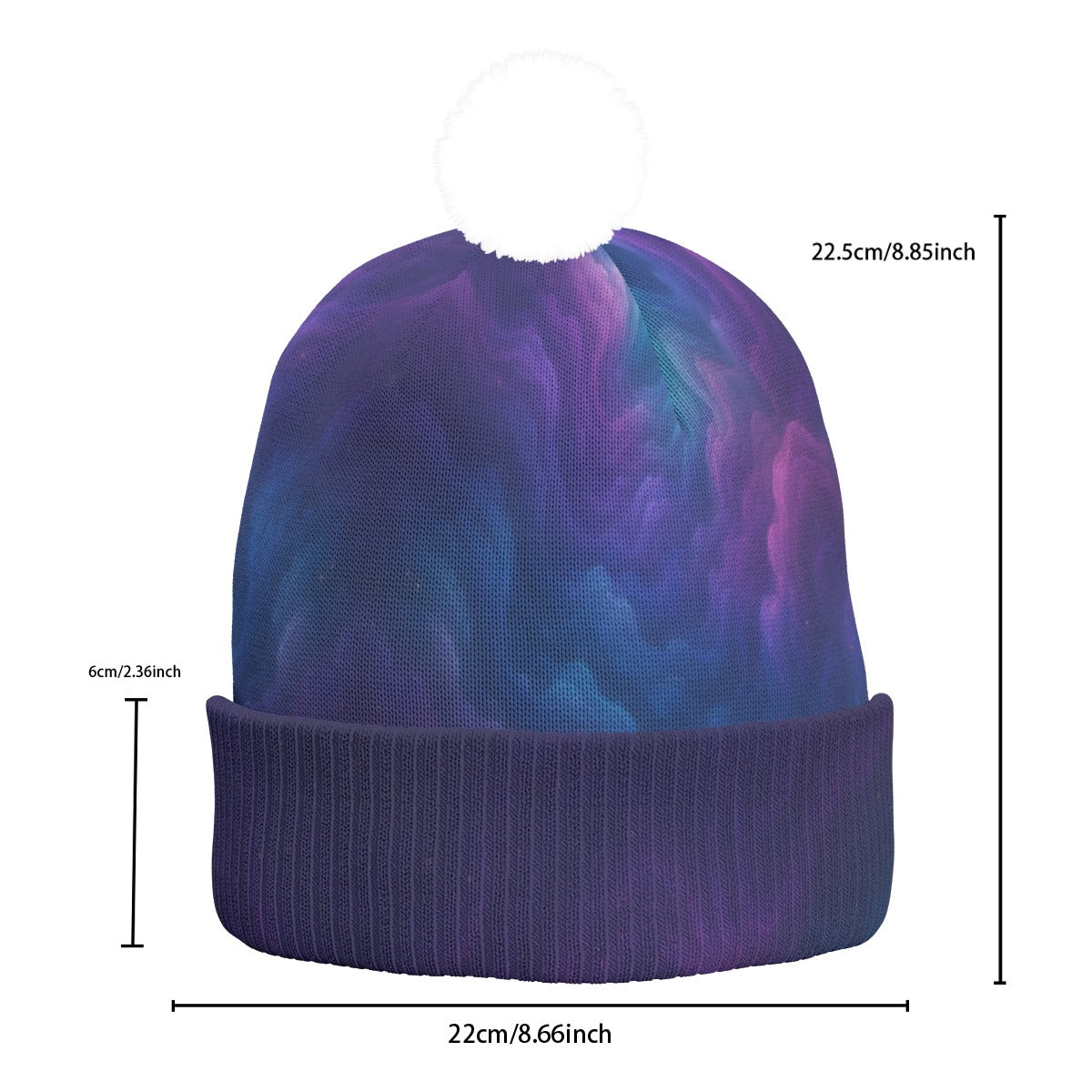 Unisex Knitted Hat With Pom-Pom