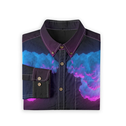 Men's Casual Lapel Long Sleeve Shirt|125GSM Cotton