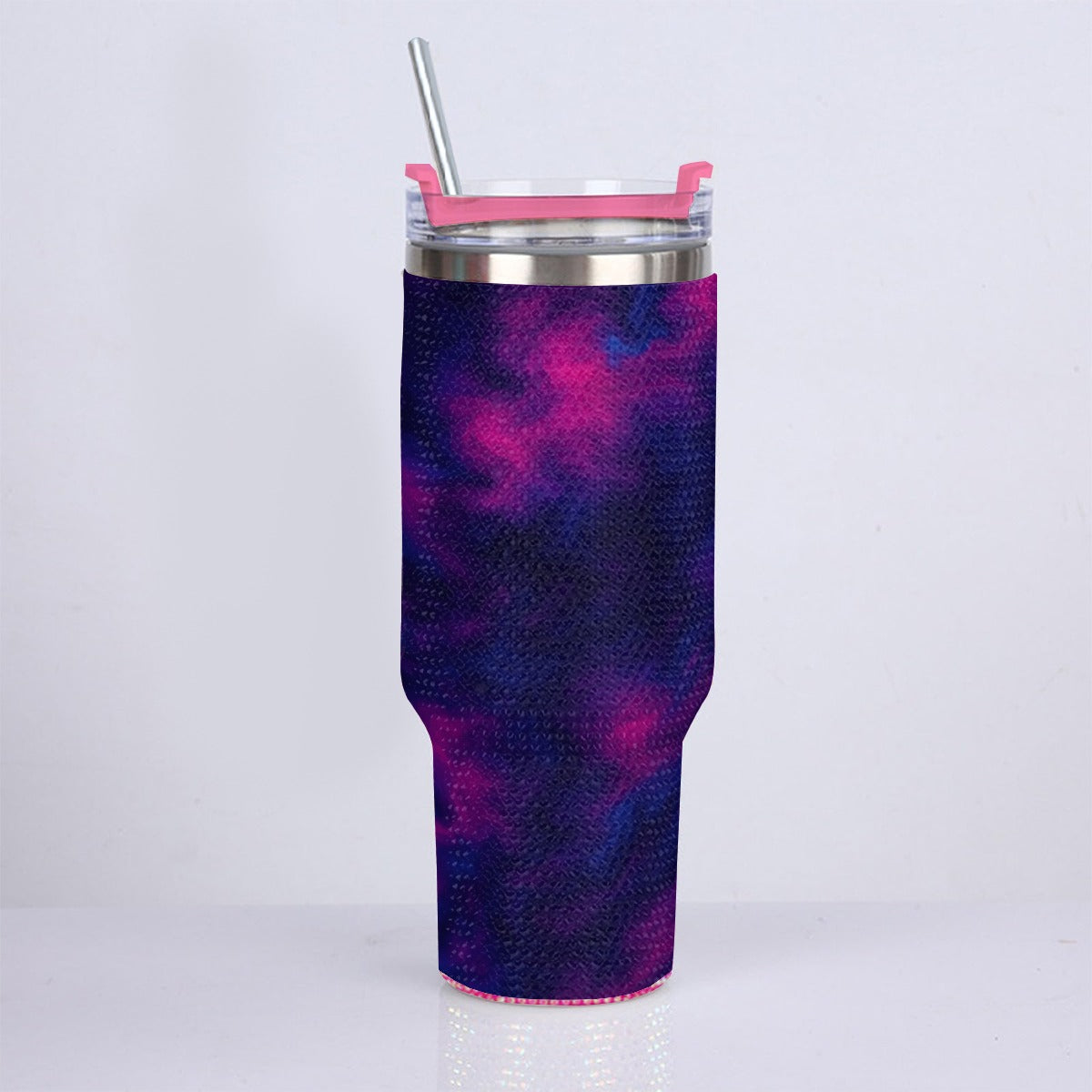 Unisex 40oz Diamond Cup With Stainless Steel Straw
