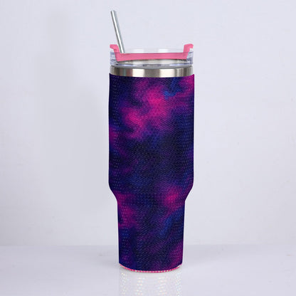 Unisex 40oz Diamond Cup With Stainless Steel Straw