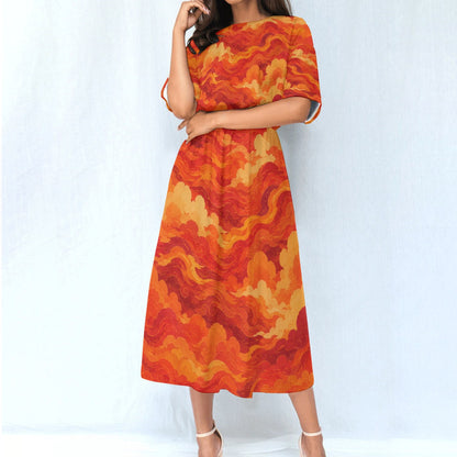Women's Elastic Waist Dress by O’Nimbus
