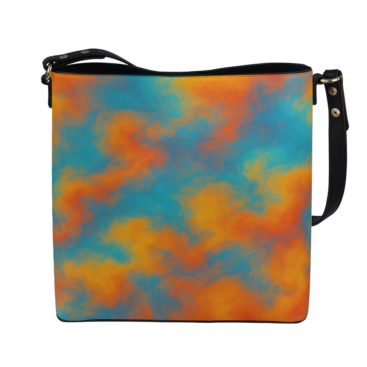 Unisex Minimalist Square Crossbody Bucket Bag