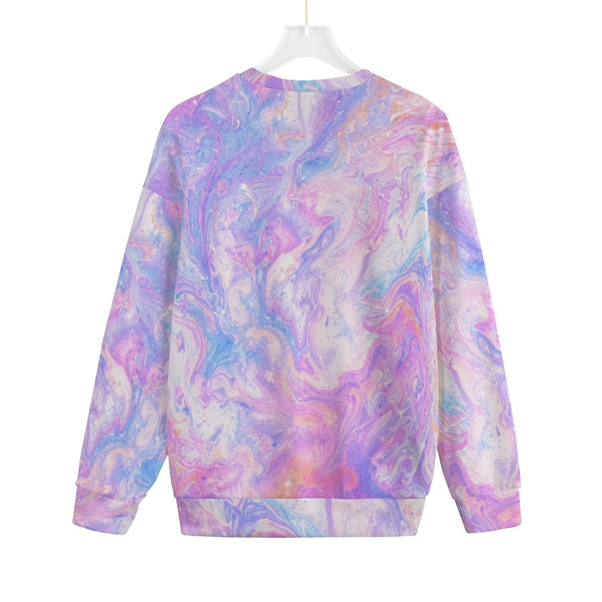 Unisex Drop-shoulder Knitted Fleece Sweater - view 2