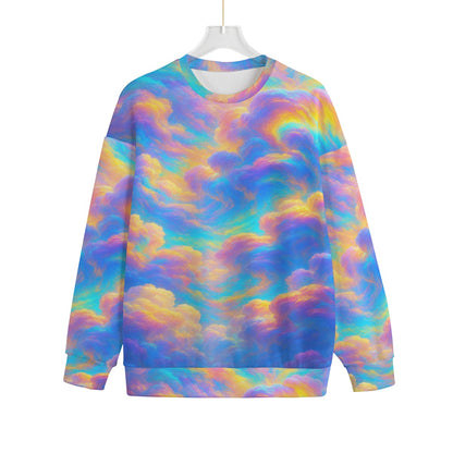 Unisex Drop-shoulder Knitted Fleece Sweater - view 1