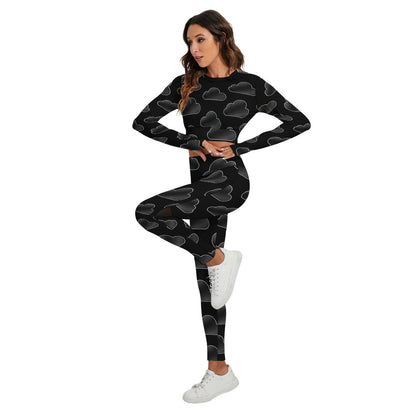 Women's Sport Set With Backless Top And Leggings