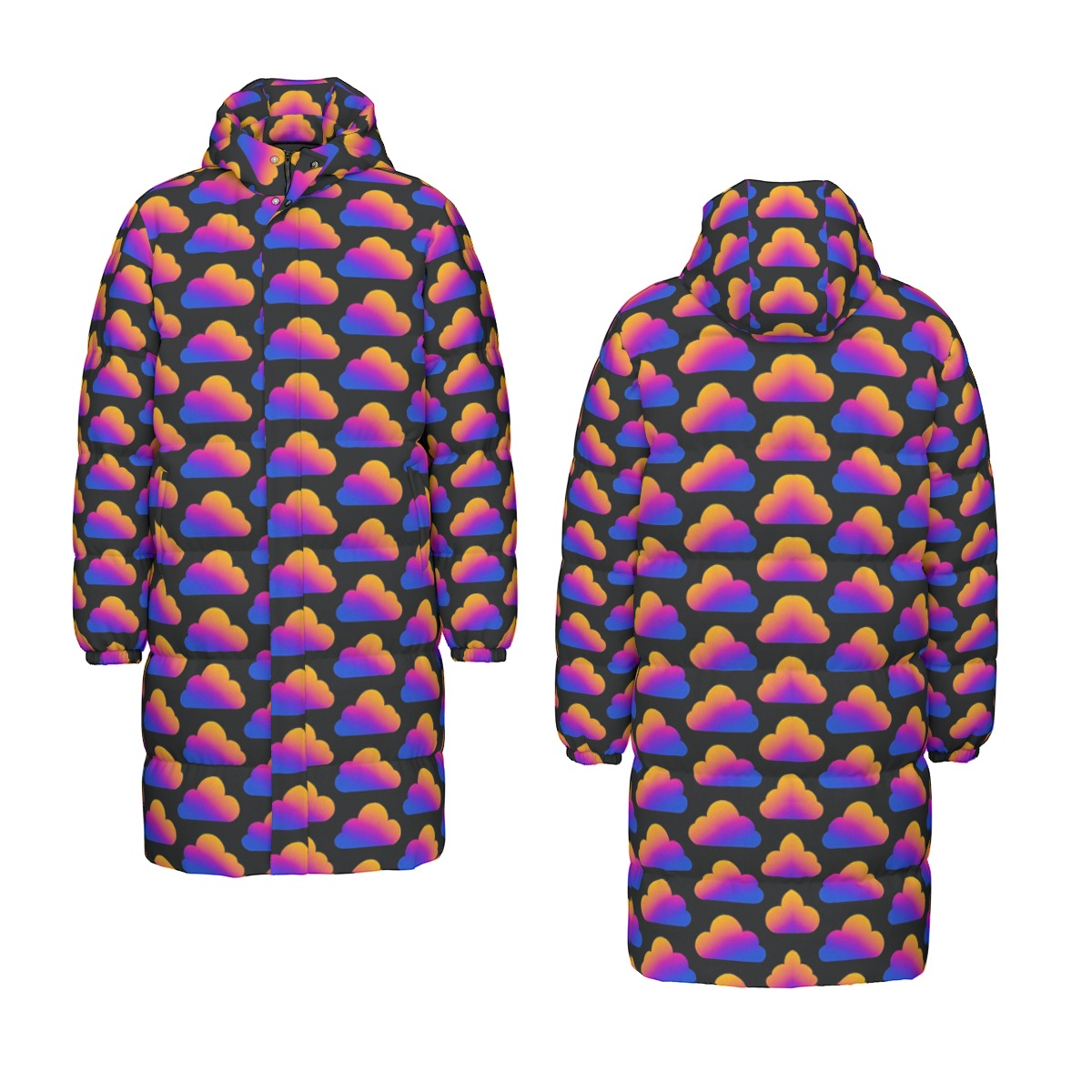 Unisex Long Down Jacket