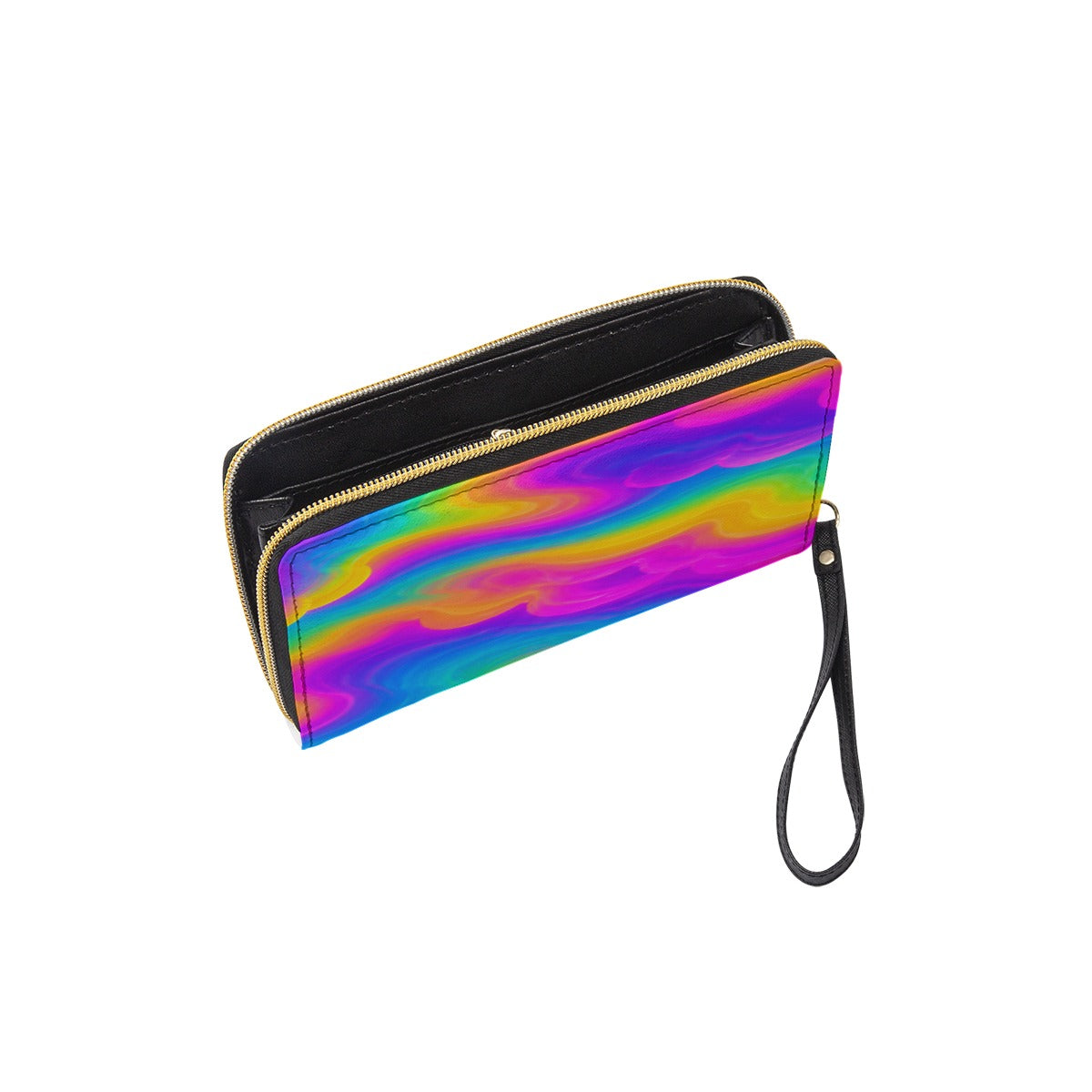 Long Wallet With Black Hand Strap