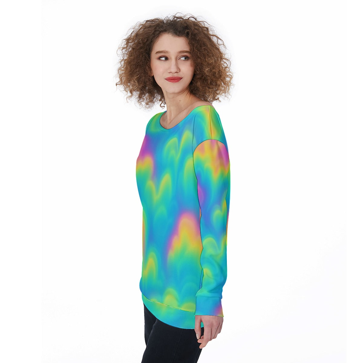 Women's Off-Shoulder Sweatshirt