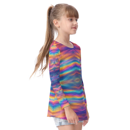 Unisex Kid's Long Sleeve O-neck T-shirt