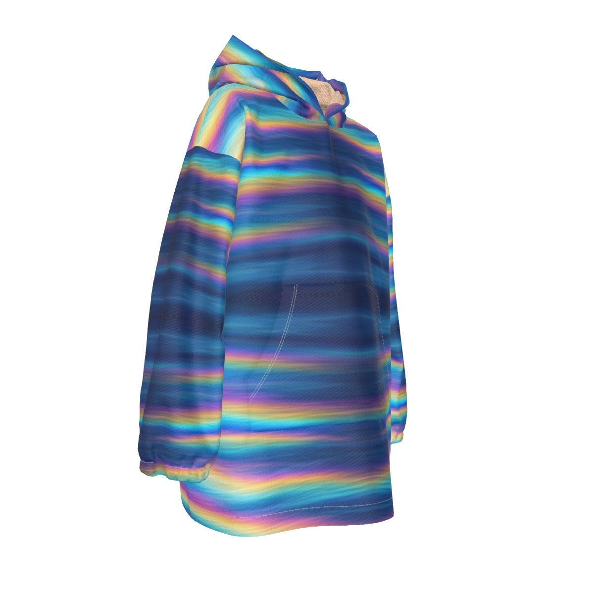 Unisex Kid's Sherpa Fleece Hoodie Blanket