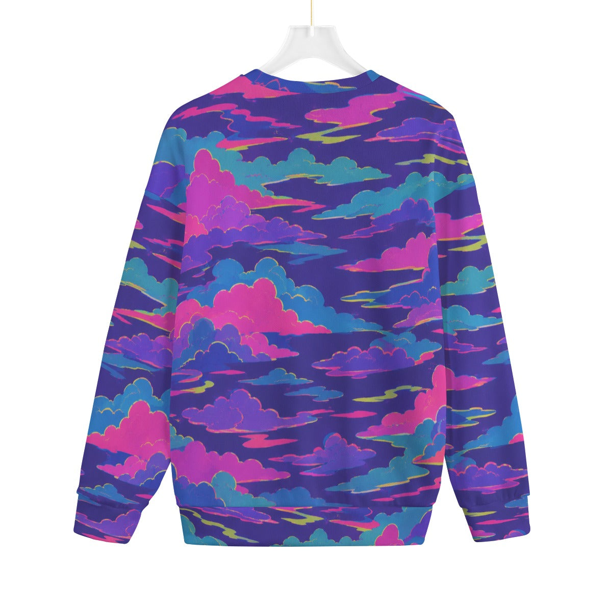 Unisex Drop-shoulder Knitted Fleece Sweater - view 2