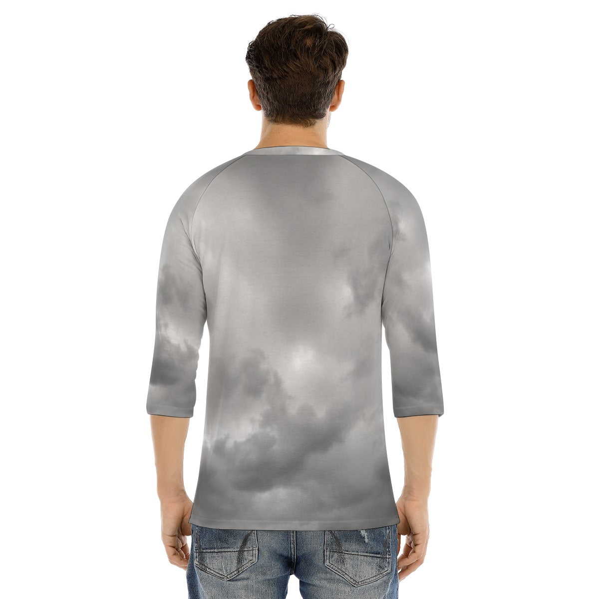 Men's Bracelet Sleeve T-shirt With Button Closure - view 4