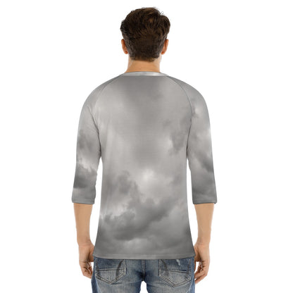 Men's Bracelet Sleeve T-shirt With Button Closure - view 4