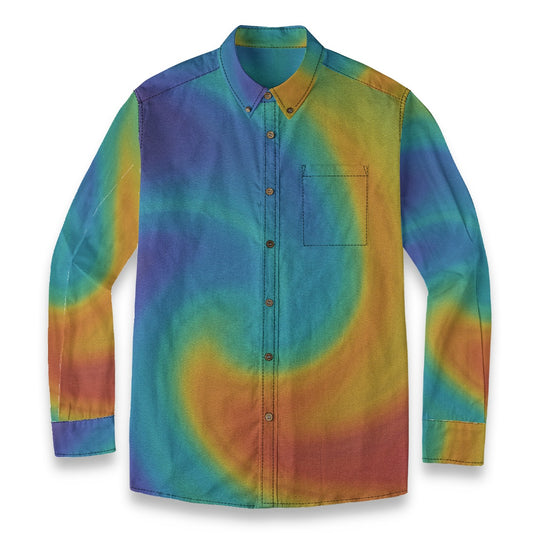 Men's Casual Lapel Long Sleeve Shirt|125GSM Cotton