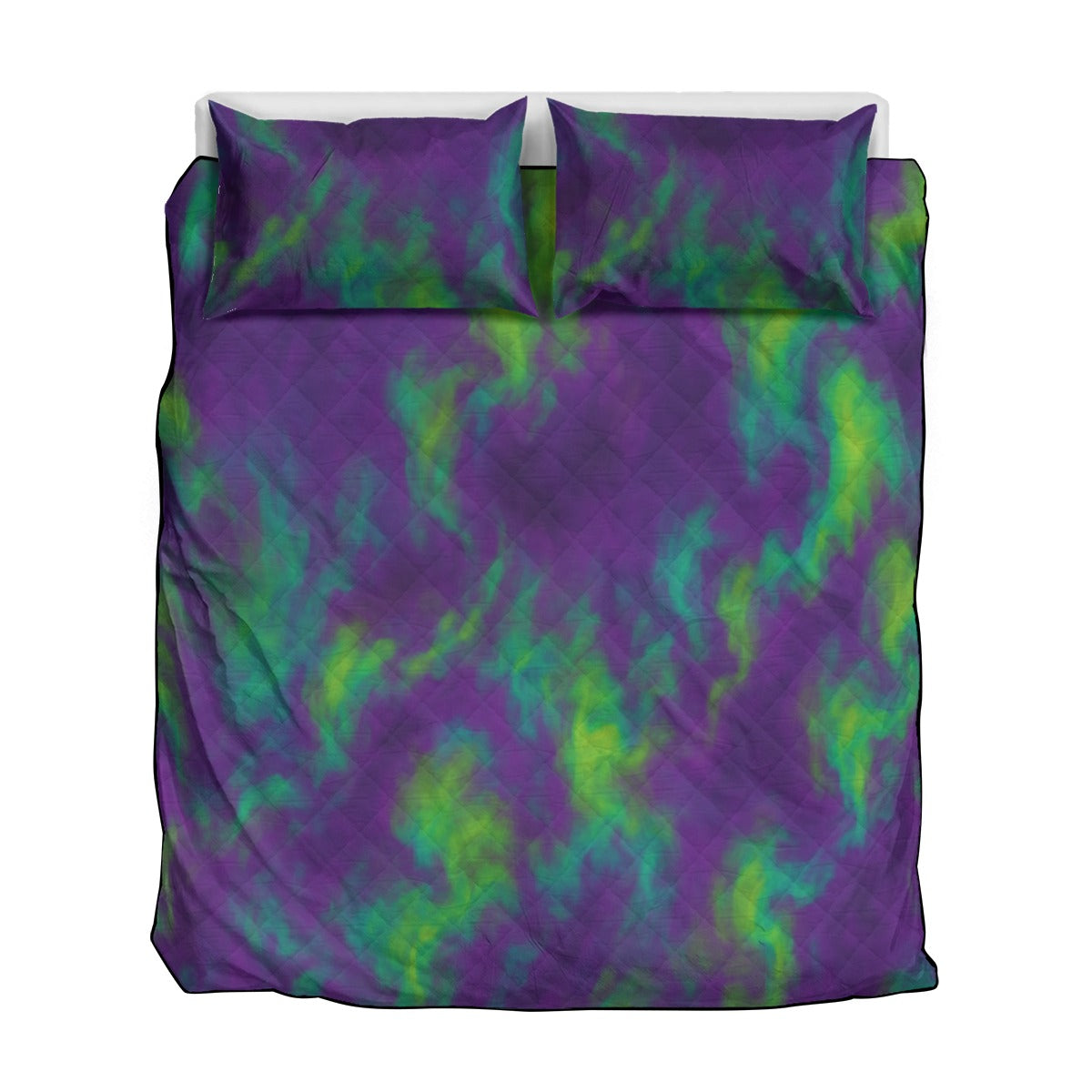 Unisex Quilt & Pillow Cases With Edge-wrapping Strips