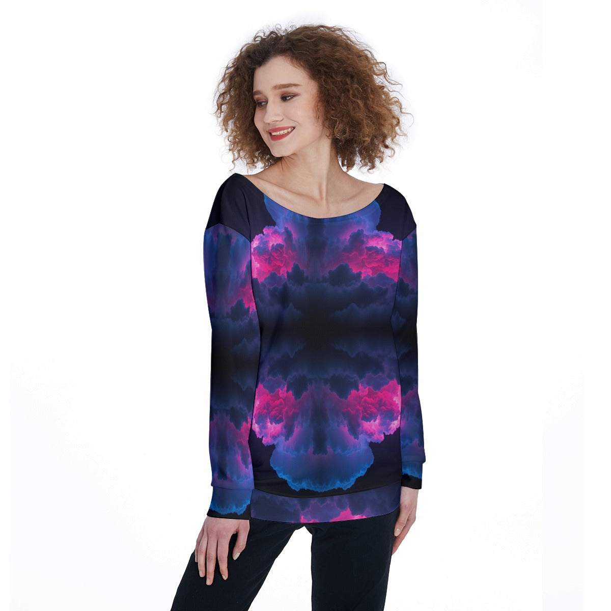 Women's Off-Shoulder Sweatshirt