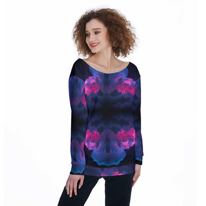Women's Off-Shoulder Sweatshirt