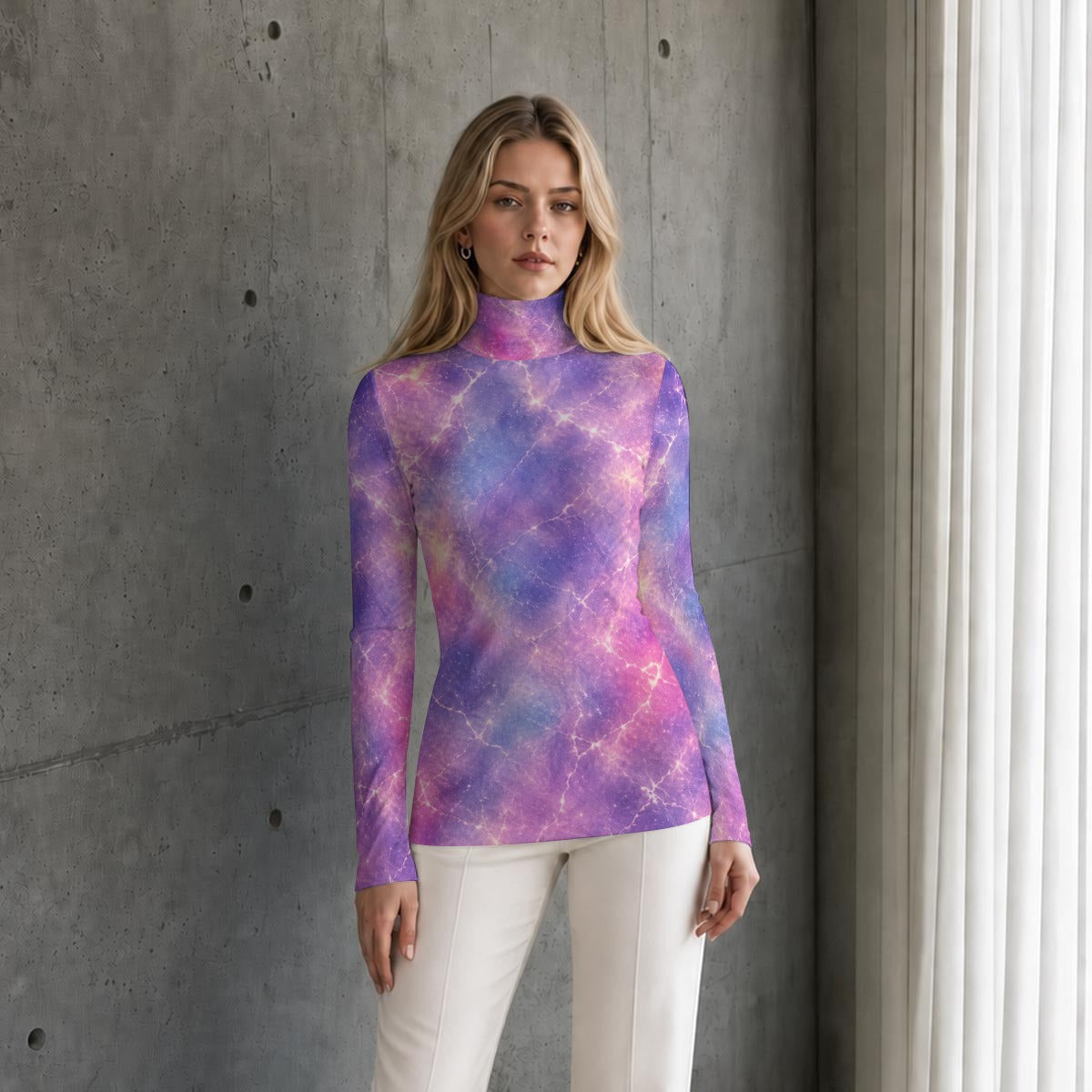 Women’s High-Neck Long-Sleeve Top - view 1