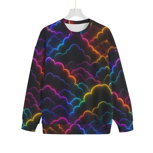 Unisex Drop-shoulder Knitted Fleece Sweater - view 1