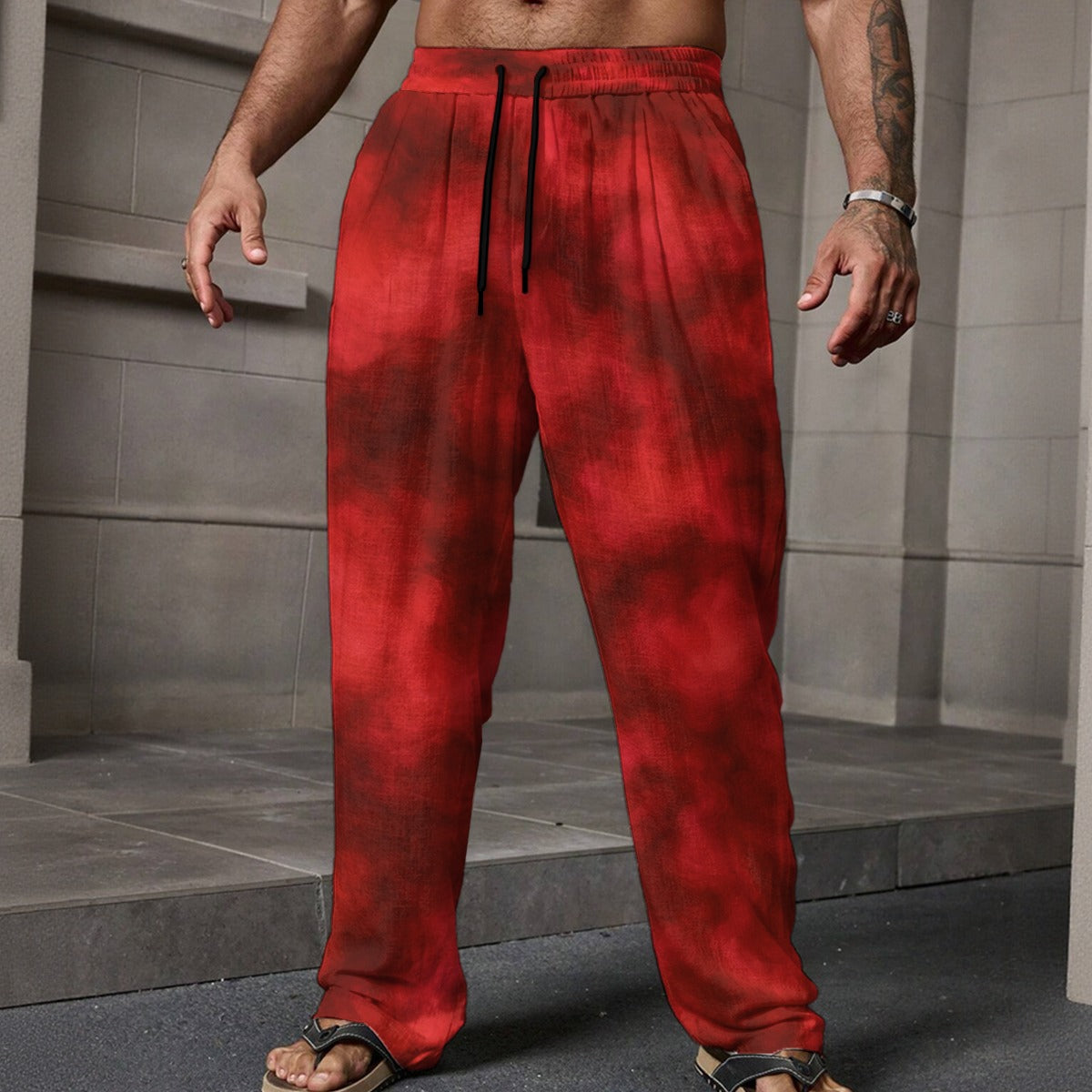 Men's Loose Casual Pants With Pocket