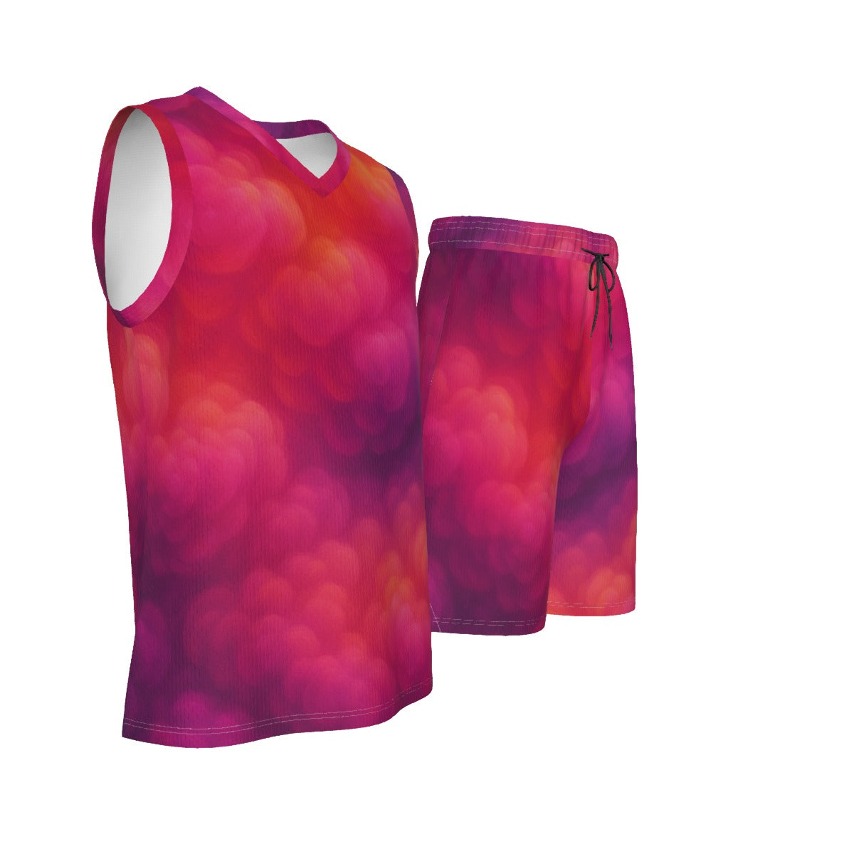 Men's V Neck Basketball Suit