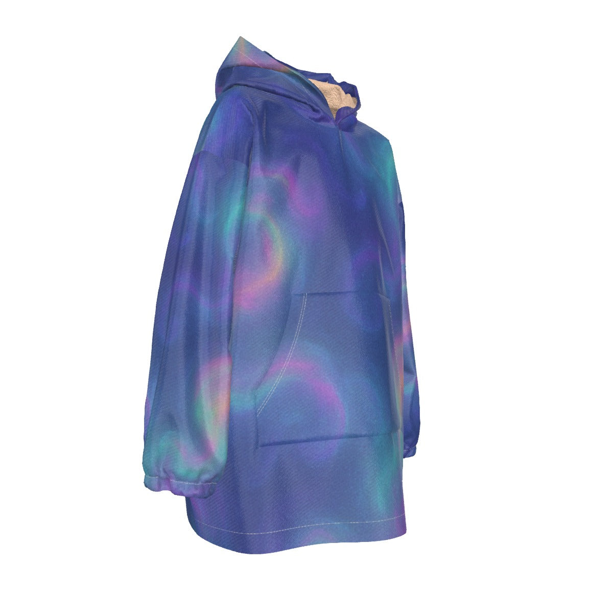 Unisex Kid's Sherpa Fleece Hoodie Blanket