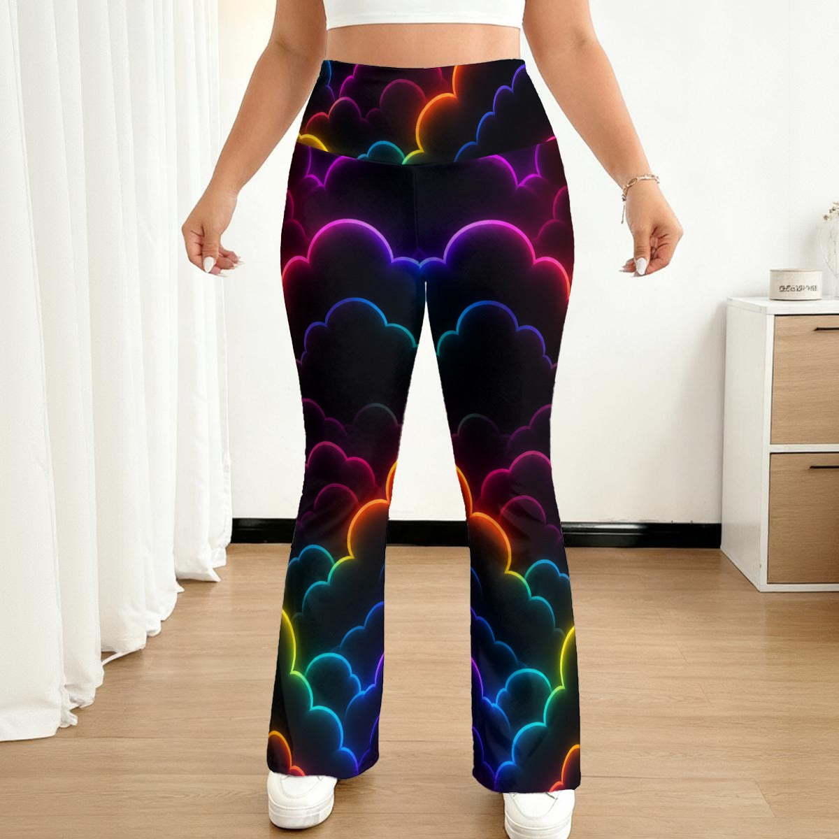All-over print Women's Flare Yoga Pants