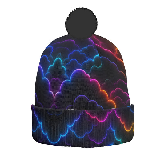 Knitted Hat With Pom-Pom