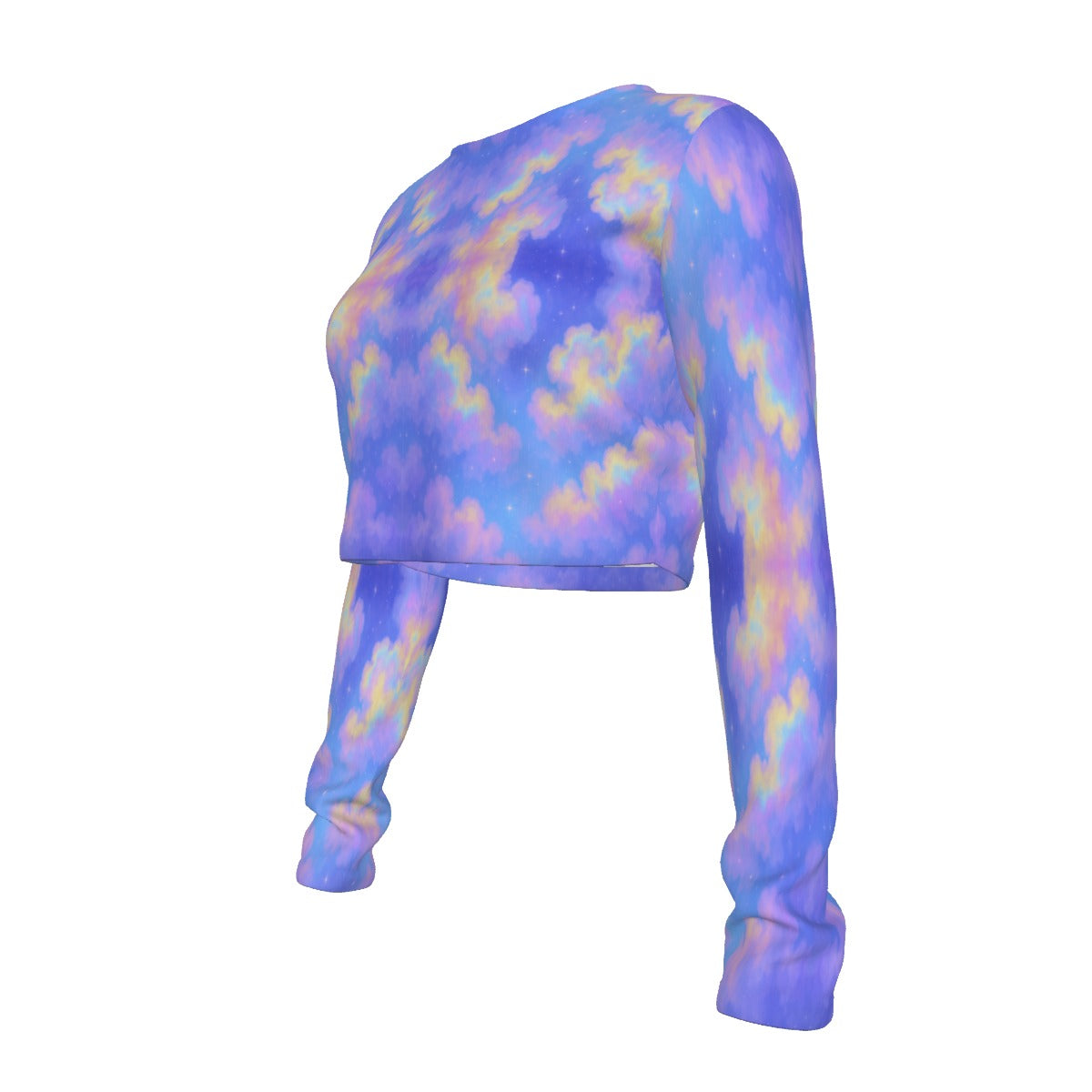 Women's Round Neck Crop Top T-Shirt