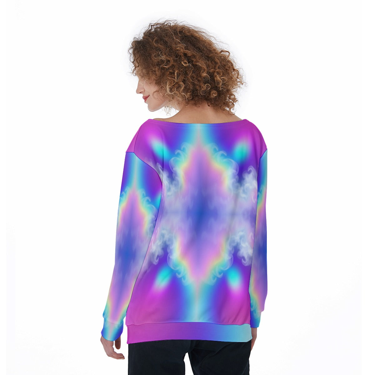 Women's Off-Shoulder Sweatshirt