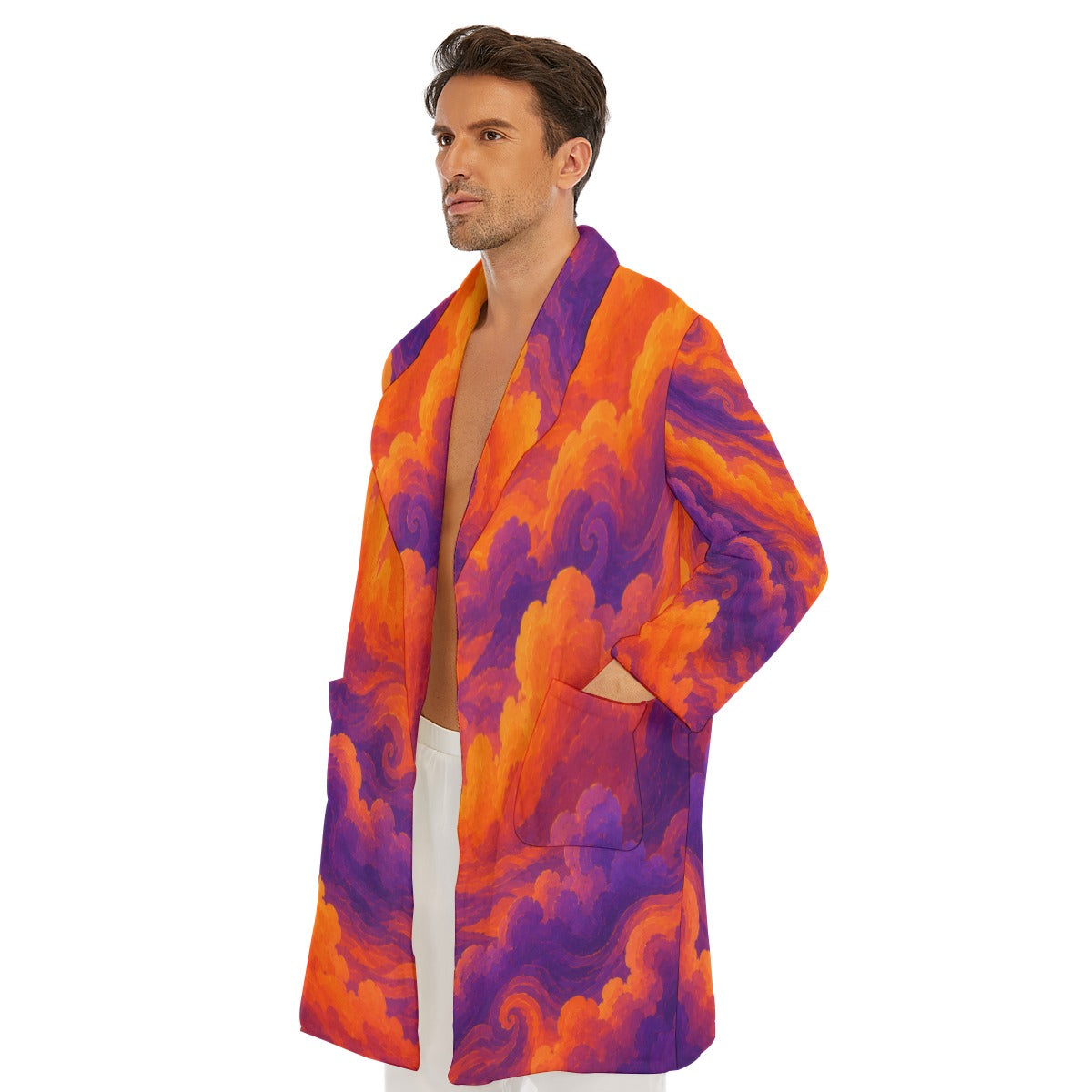 Men's Borg Fleece Robe by O’Nimbus – view 3