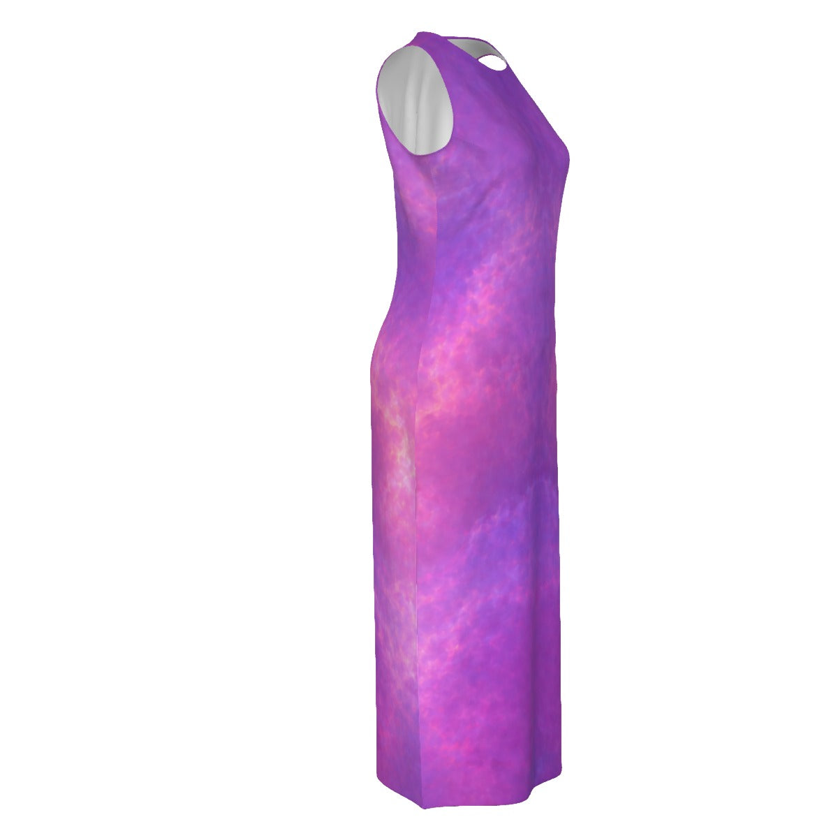 Women's Beach Perspective Chiffon Sleeveless Dress
