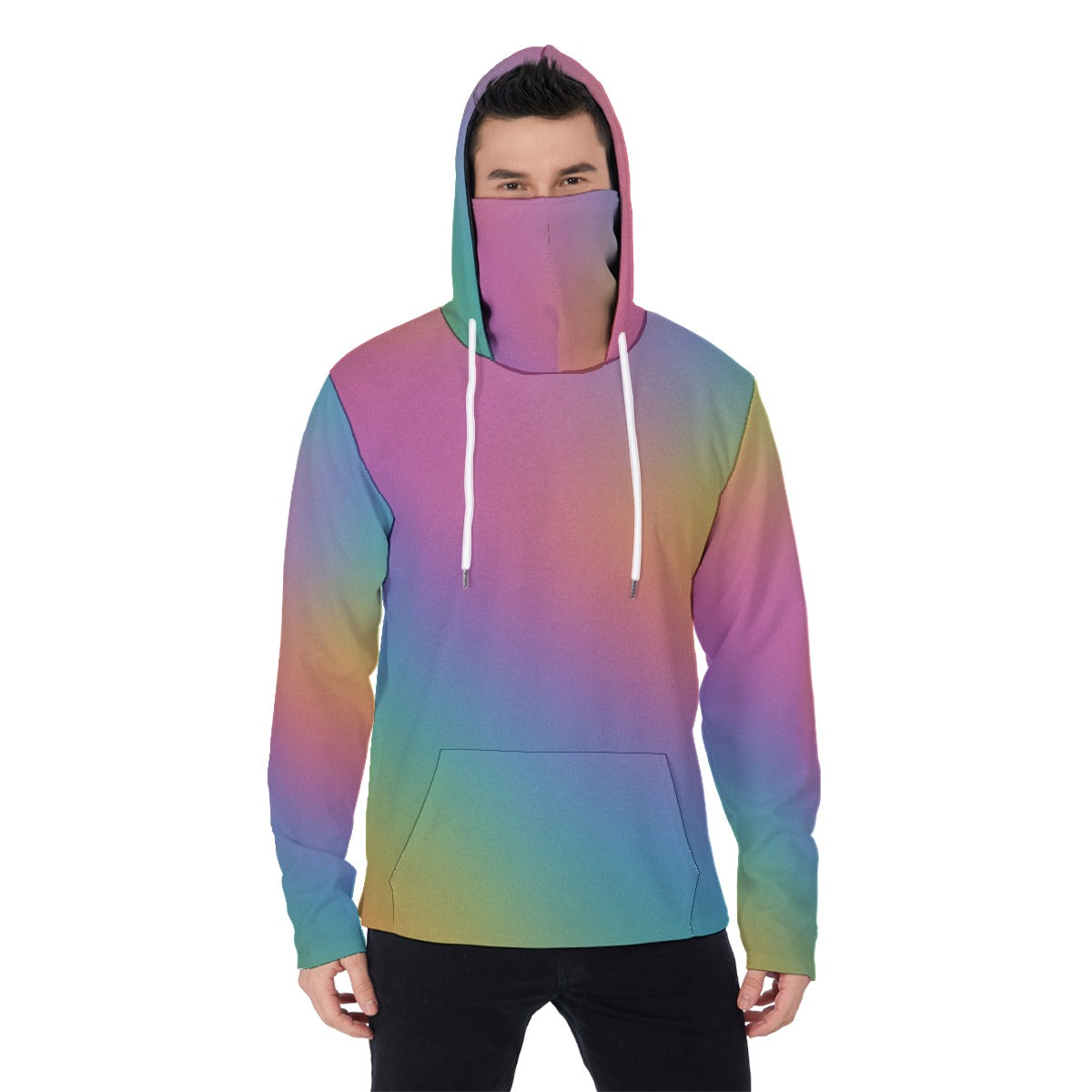 Men's Heavy Fleece Hoodie With Mask