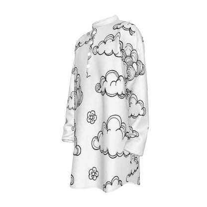 Men's Stand-up Collar Long Shirt