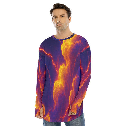 Men's Fingerless Long Sleeve T-shirt