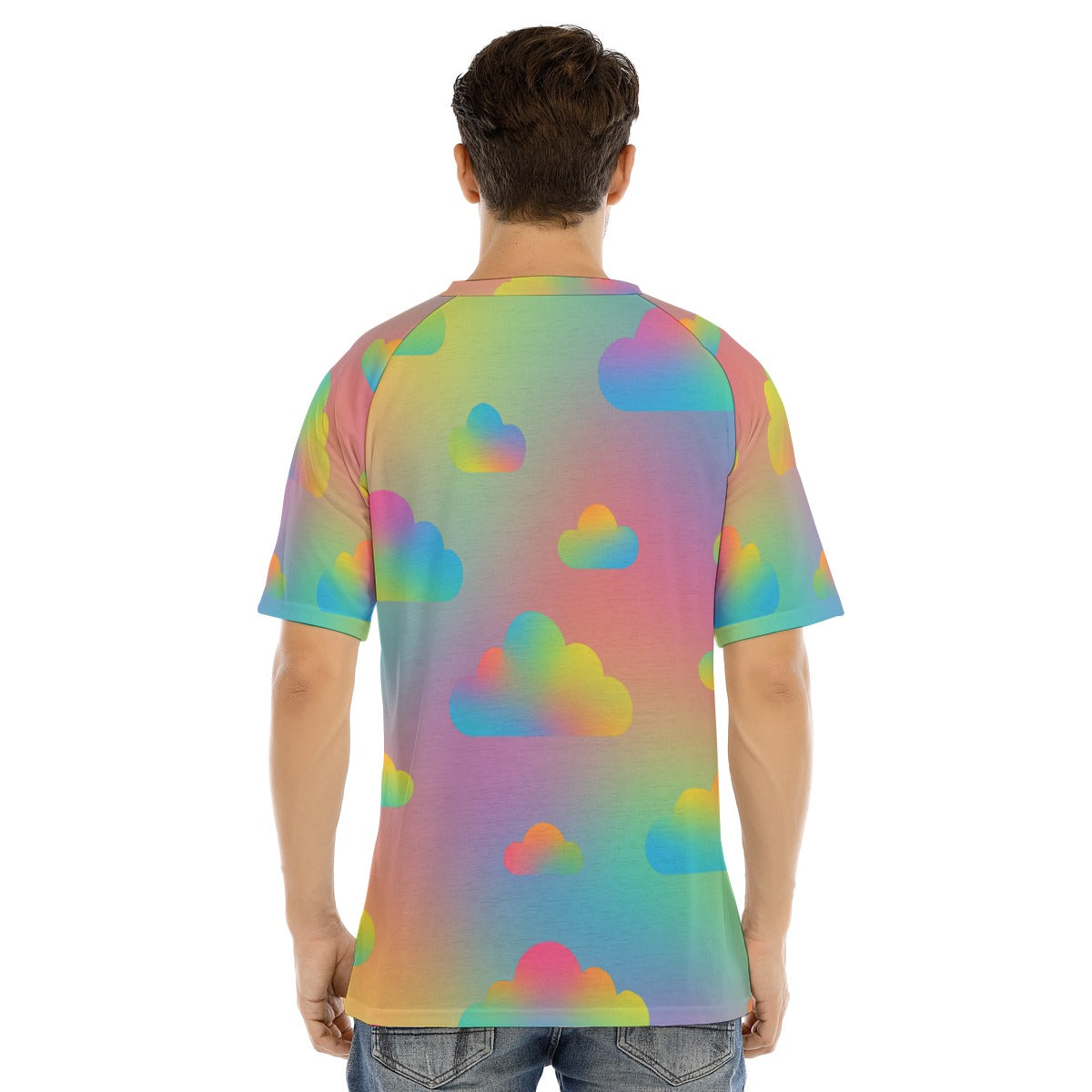 Men's Raglan Sleeve T-shirt With Button Closure