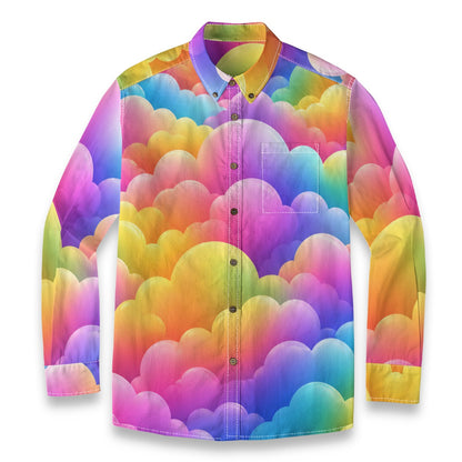 Men's Casual Lapel Long Sleeve Shirt|125GSM Cotton