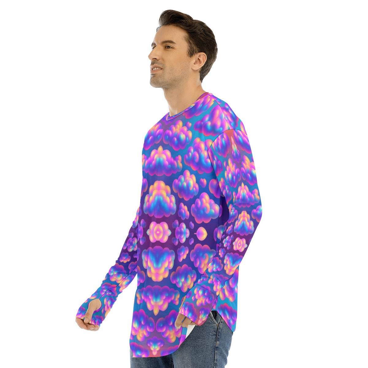 Men's Fingerless Long Sleeve T-shirt
