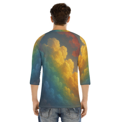Men's Bracelet Sleeve T-shirt With Button Closure - view 4