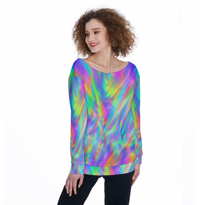 Women's Off-Shoulder Sweatshirt