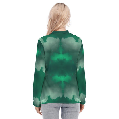 Women's Long Sleeve Blouse With Button Closure