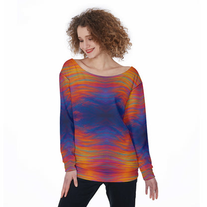 Women's Off-Shoulder Sweatshirt